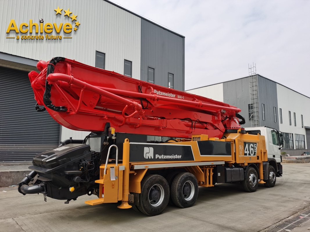 Used M46-5 Concrete Pumps Truck Mounted Light weight PUTZMEISTER M56-5RZ 2014 HOT SALE MODEL MERCEDES BENZ 4141