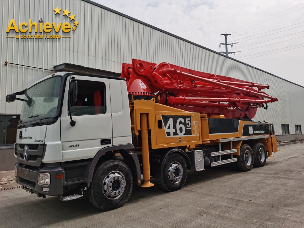 Used M46-5 Concrete Pumps Truck Mounted Light weight PUTZMEISTER M56-5RZ 2014 HOT SALE MODEL MERCEDES BENZ 4141