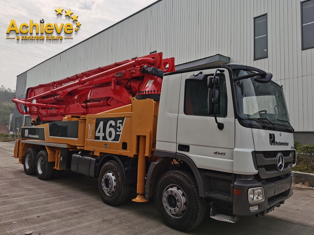 Used M46-5 Concrete Pumps Truck Mounted Light weight PUTZMEISTER M56-5RZ 2014 HOT SALE MODEL MERCEDES BENZ 4141