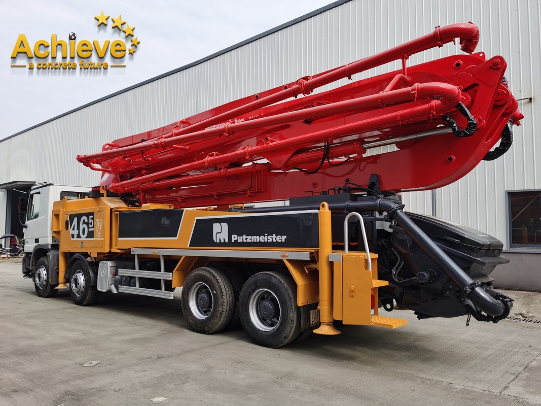 Used M46-5 Concrete Pumps Truck Mounted Light weight PUTZMEISTER M56-5RZ 2014 HOT SALE MODEL MERCEDES BENZ 4141