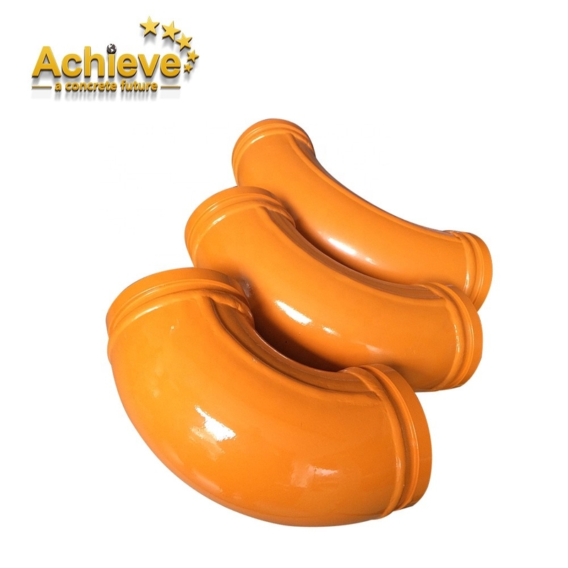 ST52 SCHWING ชิ้นส่วนปั๊ม Twin Wall Concrete Pump Pipe Elbow 90 Degree Bend Pipe